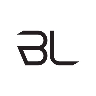 bl ilk harf vektör logo simgesi