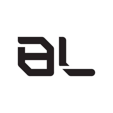 bl ilk harf vektör logo simgesi