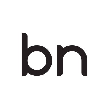 bn ilk harf vektör logosu simgesi
