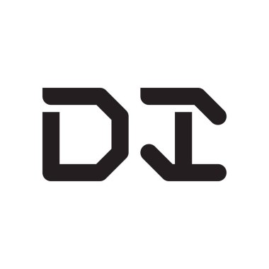 di ilk harf vektör logo simgesi