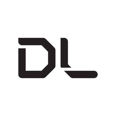 dl ilk harf vektör logo simgesi