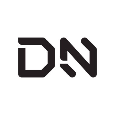 dn ilk harf vektör logo simgesi