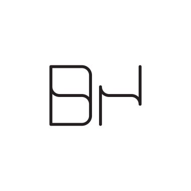 dn ilk harf vektör logo simgesi