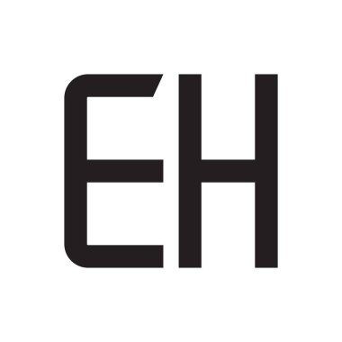 ilk harf vektör logosu simgesi