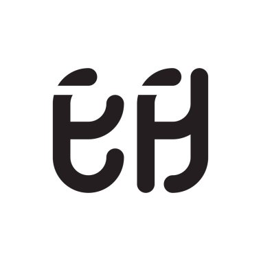 ilk harf vektör logosu simgesi