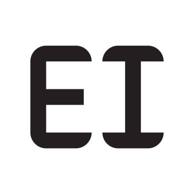 ei ilk harf vektör simgesi simgesi