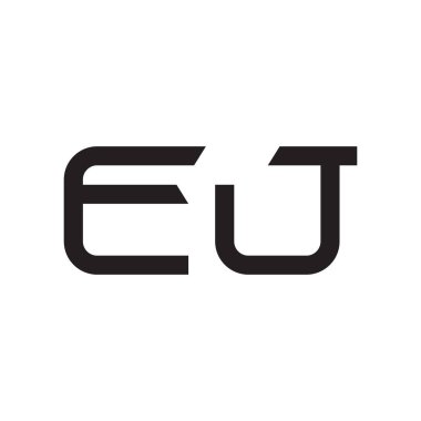 ej ilk harf vektör logosu simgesi