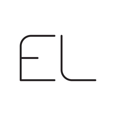 İlk harf vektör logosu simgesi