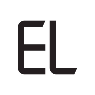 İlk harf vektör logosu simgesi