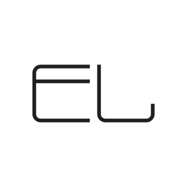 İlk harf vektör logosu simgesi