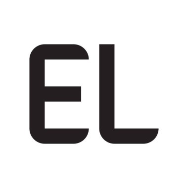 İlk harf vektör logosu simgesi