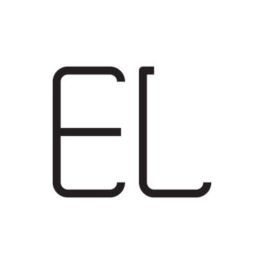 İlk harf vektör logosu simgesi