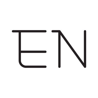 ilk harf vektör logo simgesi