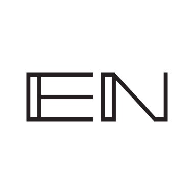 ilk harf vektör logo simgesi