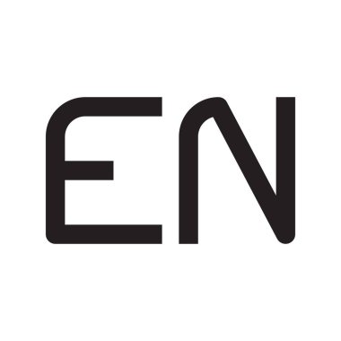 ilk harf vektör logo simgesi