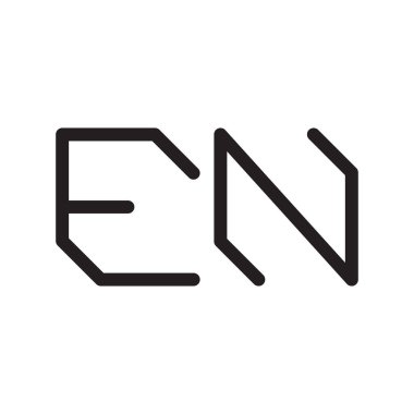 ilk harf vektör logo simgesi