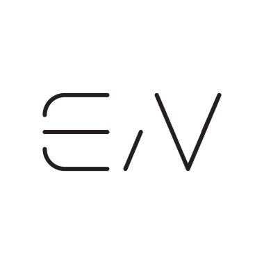 ilk harf vektör logo simgesi