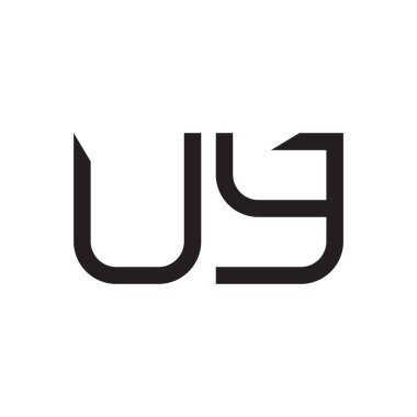 uy ilk harf vektör logo simgesi