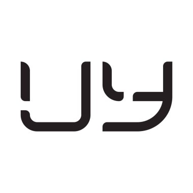 uy ilk harf vektör logo simgesi