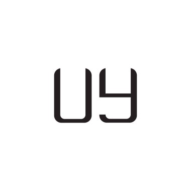 uy ilk harf vektör logo simgesi