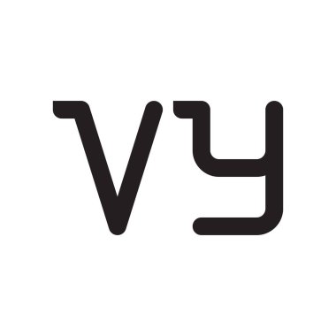 vy ilk harf vektör logosu simgesi
