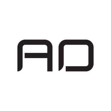 ao ilk harf vektör logo simgesi