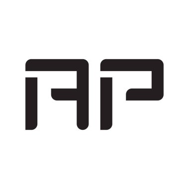 ap ilk harf vektör logo simgesi