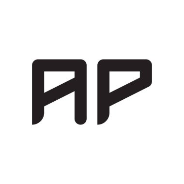 ap ilk harf vektör logo simgesi