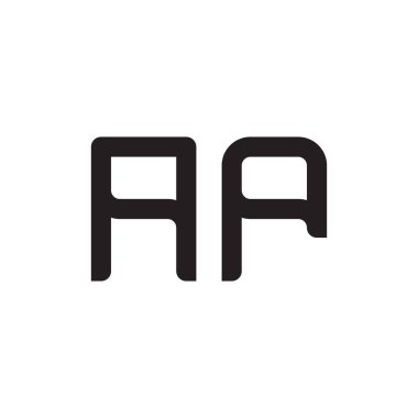 ap ilk harf vektör logo simgesi