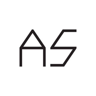 ilk harf vektör logo simgesi olarak