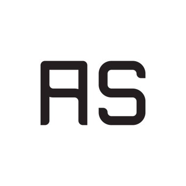 ilk harf vektör logo simgesi olarak