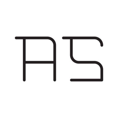 ilk harf vektör logo simgesi olarak