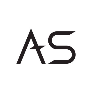 ilk harf vektör logo simgesi olarak