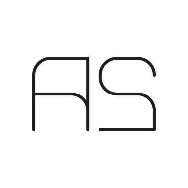 ilk harf vektör logo simgesi olarak