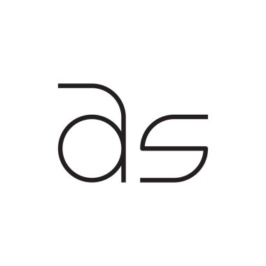 ilk harf vektör logo simgesi olarak