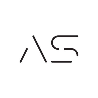 ilk harf vektör logo simgesi olarak