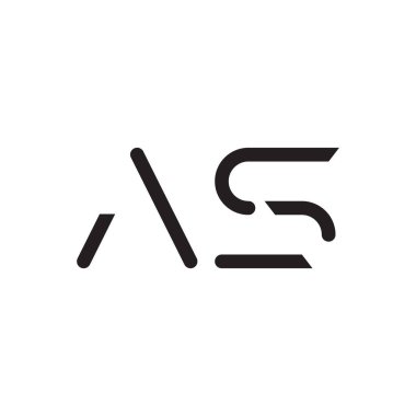 ilk harf vektör logo simgesi olarak