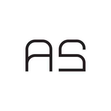 ilk harf vektör logo simgesi olarak