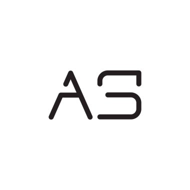 ilk harf vektör logo simgesi olarak