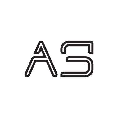 ilk harf vektör logo simgesi olarak