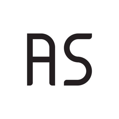 ilk harf vektör logo simgesi olarak