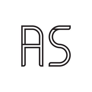 ilk harf vektör logo simgesi olarak