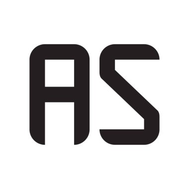 ilk harf vektör logo simgesi olarak