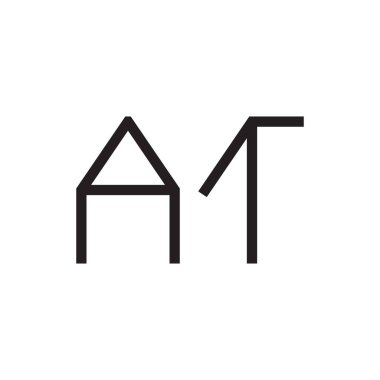 ilk harf vektör logo simgesinde