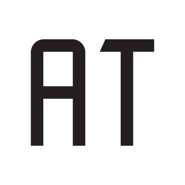 ilk harf vektör logo simgesinde