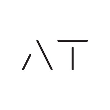 ilk harf vektör logo simgesinde