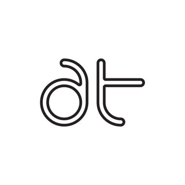 ilk harf vektör logo simgesinde