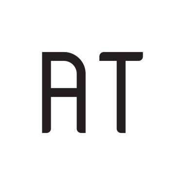 ilk harf vektör logo simgesinde