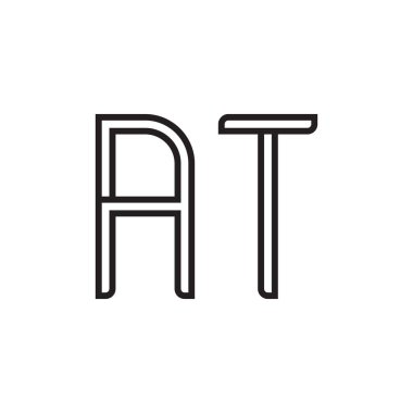 ilk harf vektör logo simgesinde