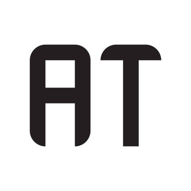 ilk harf vektör logo simgesinde